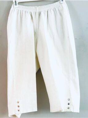 Catherines Stylish Cream Everyday Pants Size 14/16